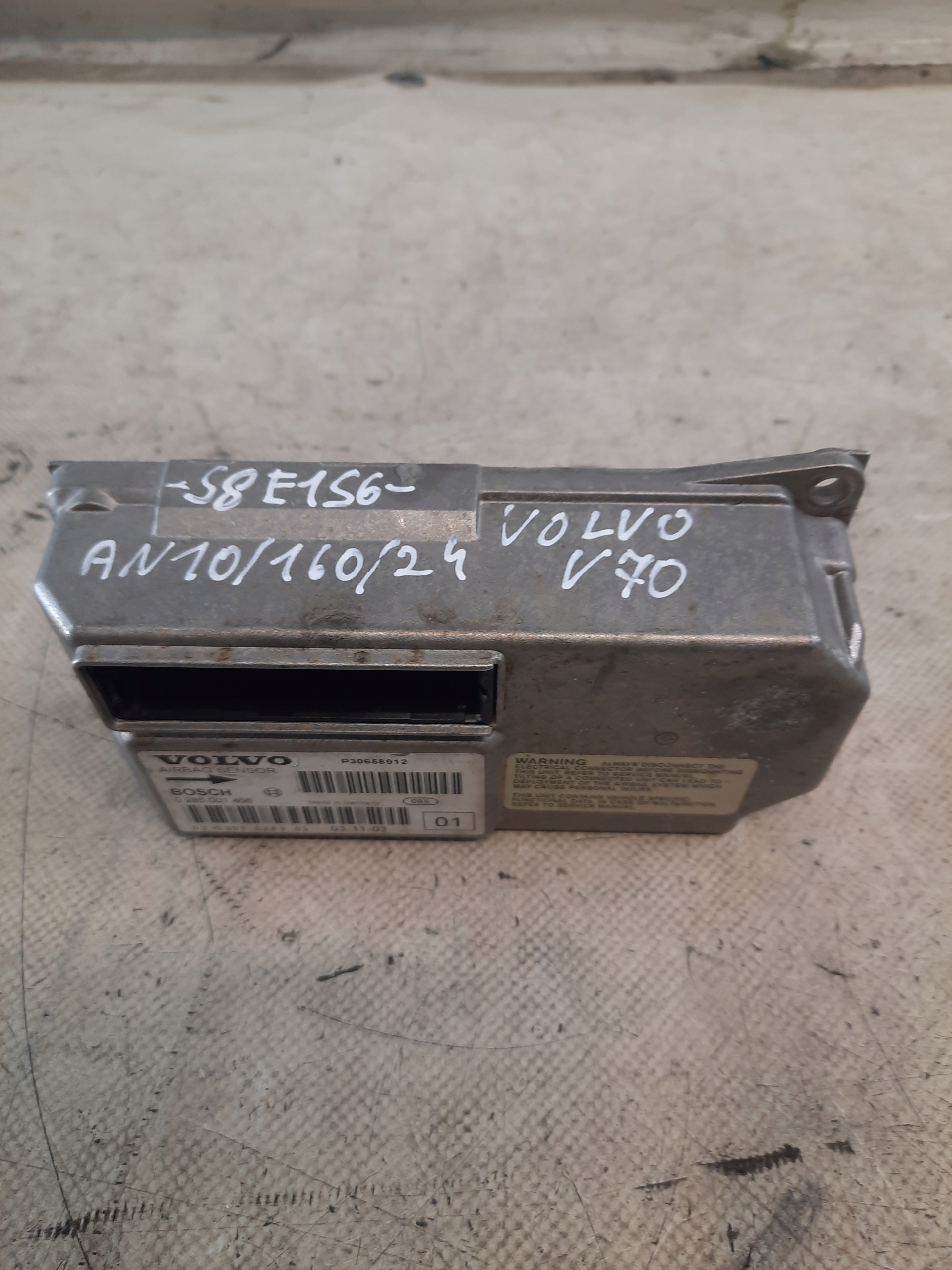 SENSOR modulo airbag VOLVO V70 S60 XC70 0285001456