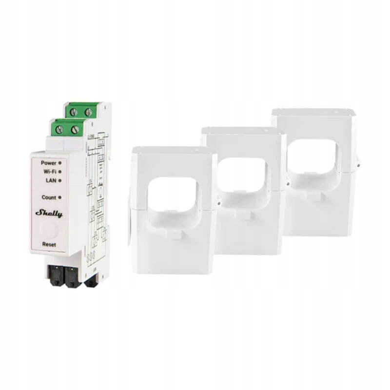 2-směrný měřič spotřeby elektrické energie Shelly Pro 3EM 400A Wifi