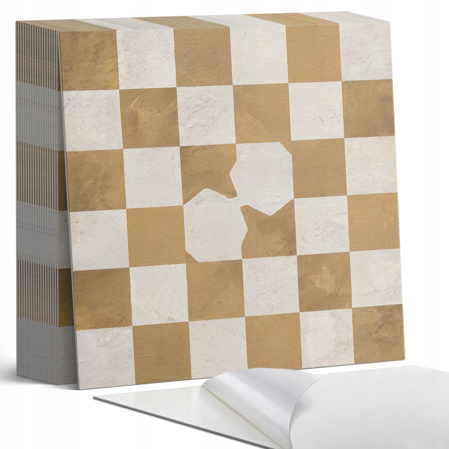 Balíček dlaždic Vinyl Vzor šachovnice v abstraktním stylu 20 x 20 x 20 cm