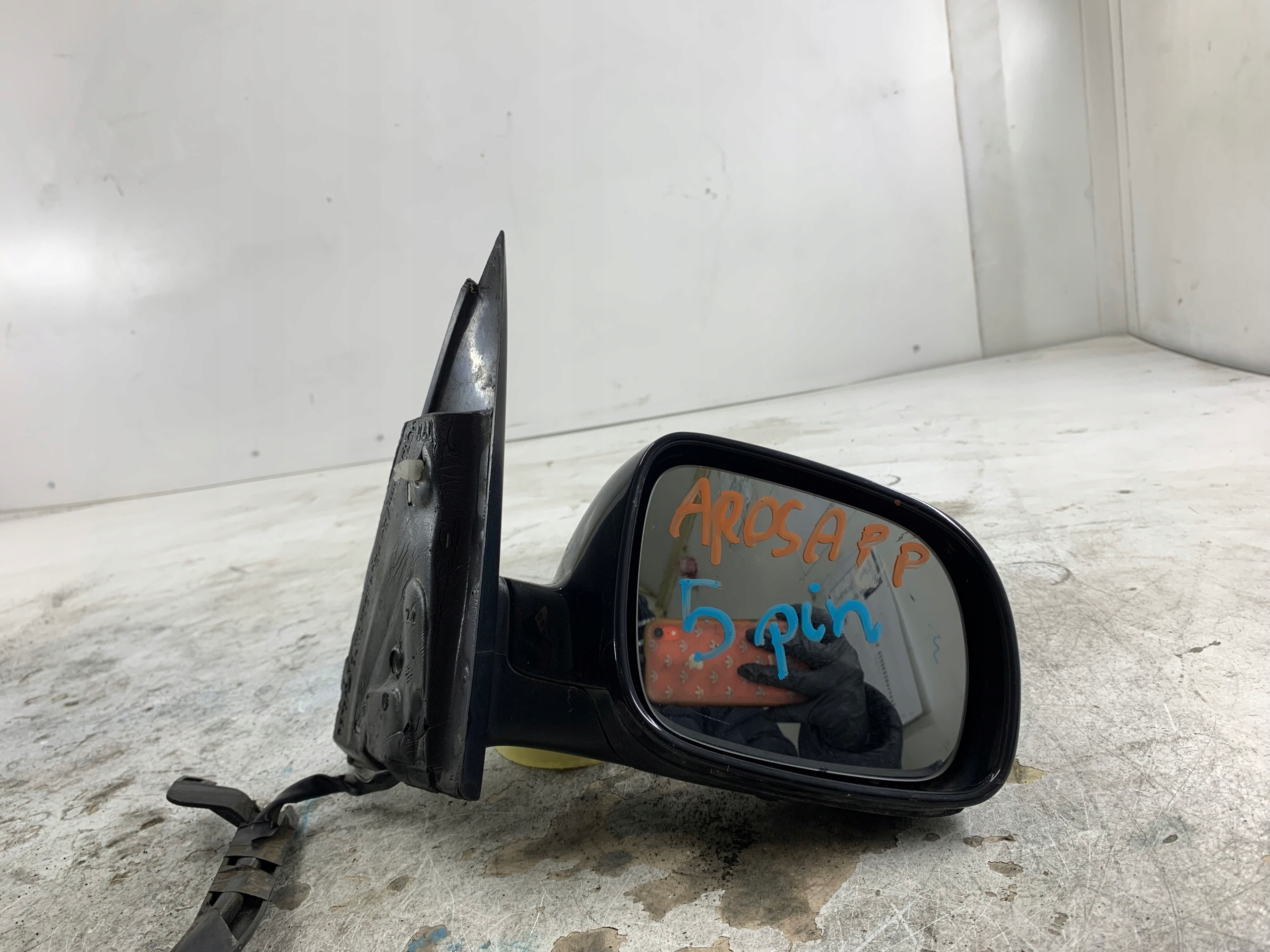 SEAT AROSA retrovizor desna 5 PIN crne