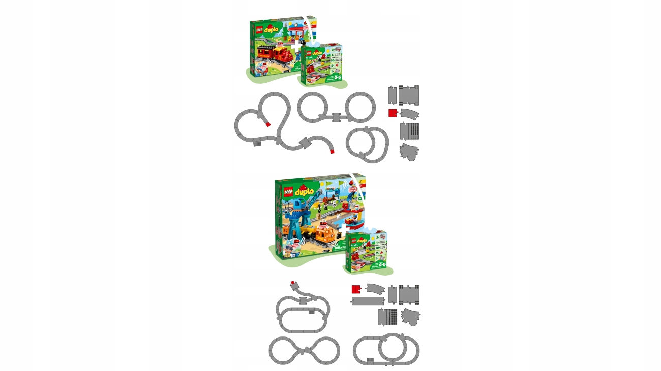 LEGO DUPLO 10882 Tory kolejowe Wiek dziecka 2 lata +