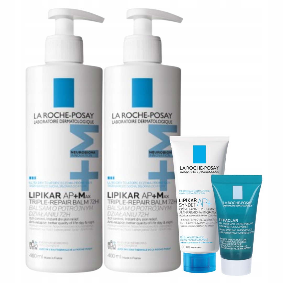 Balsam La Roche-Posay Lipikar Baume AP+Max do skóry atopowej 400ml 2PAK