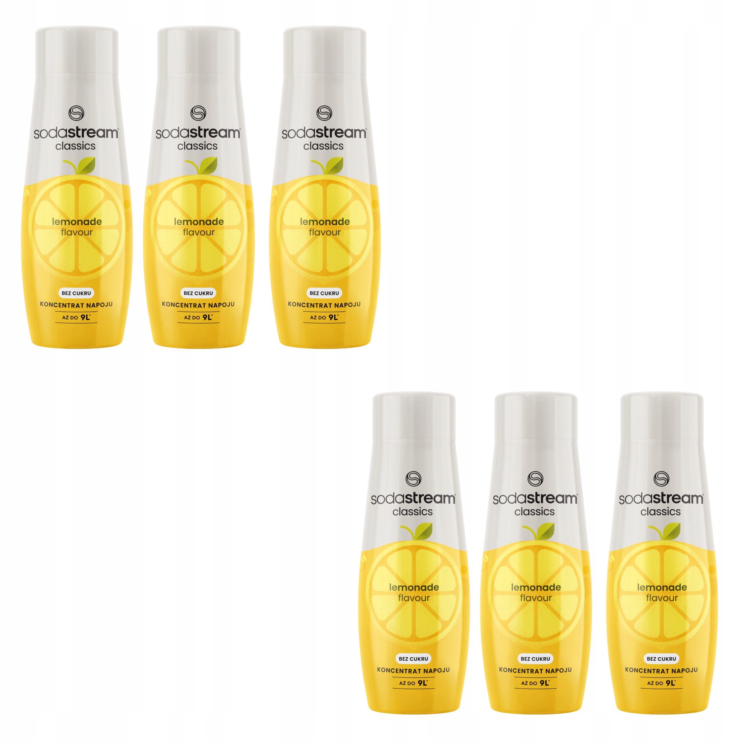 6 x Sodastream Limonáda Limonáda Citronový sirup Bez Cukru do saturátoru