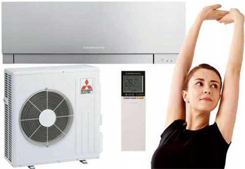 Klimatyzacja Mitsubishi Premium Srebrna 5,0kW 50m2