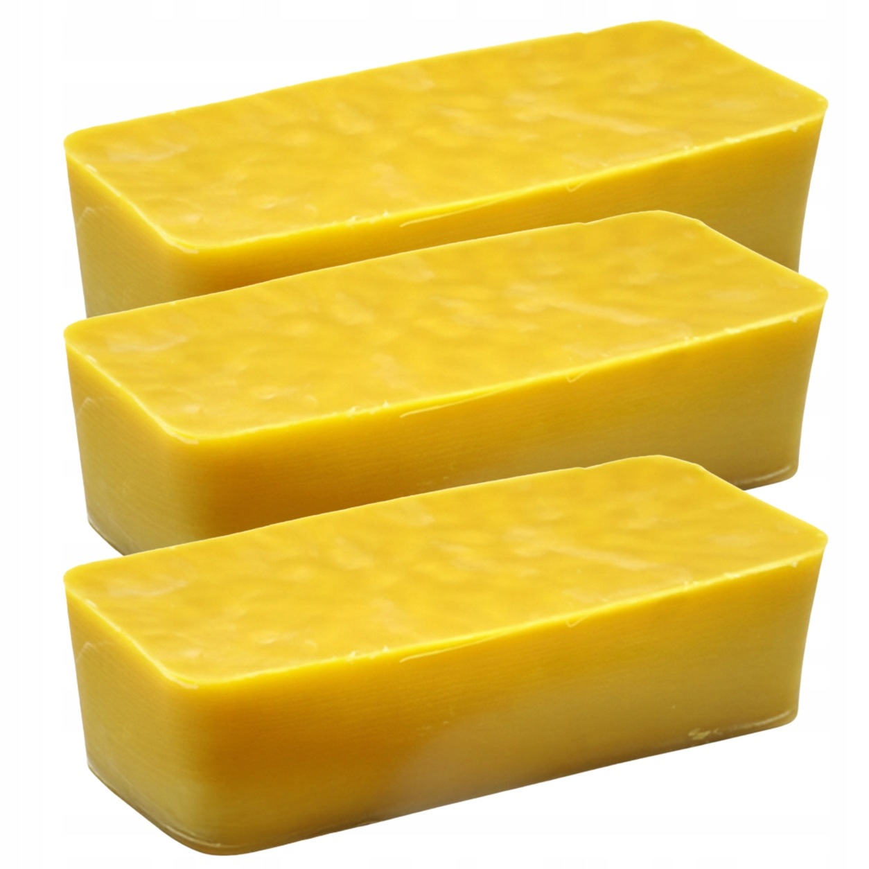 Vosk přírodní včelí slitek 3 x 1000 g čištěný Polský