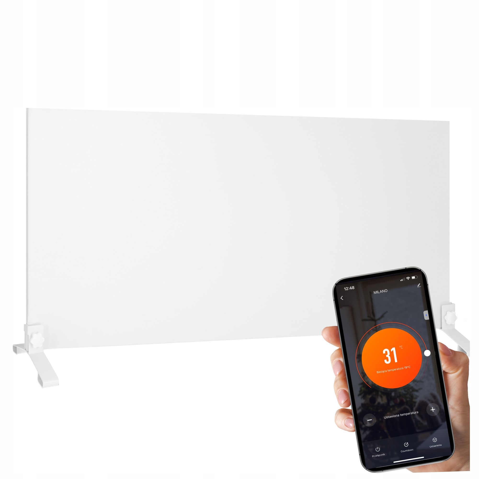 Ir Panelový Infračervený Ohrievač Žiarič 700 W WiFi Nožičky