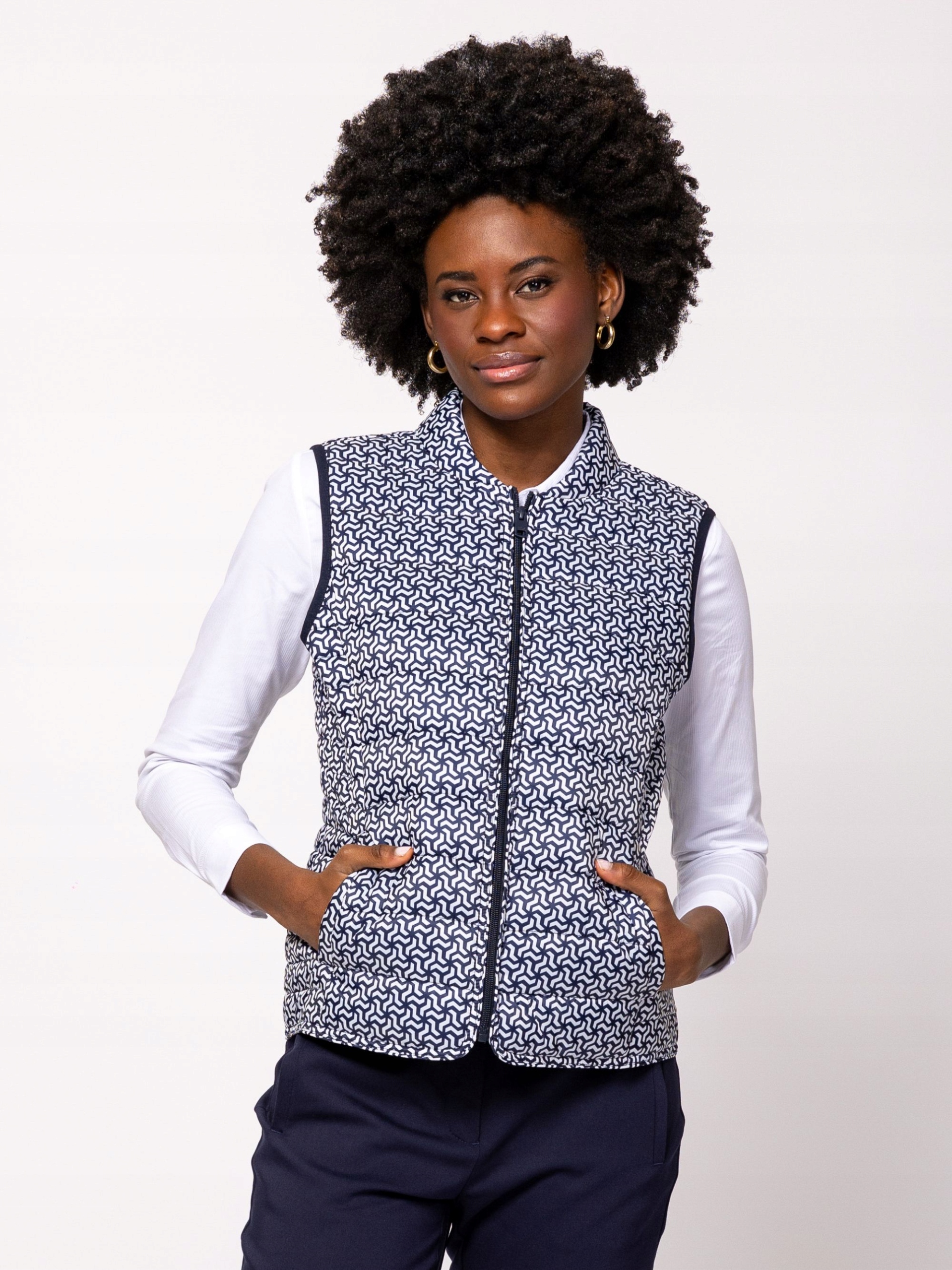 Heavy Tools Dámská Prošívaná Vesta Bez Rukávů Widdy Triangle Xs