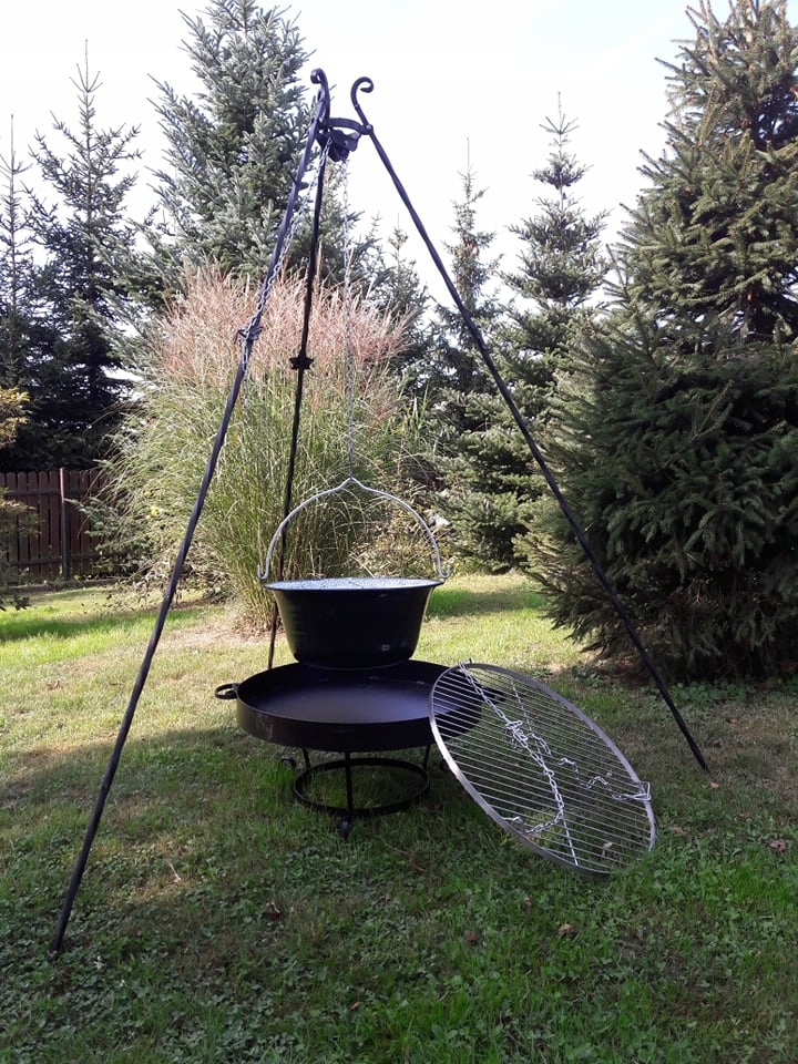 GRILL TRÓJNÓG PALENISKO KOCIOŁEK 10+POKRYWKA MATA Kod producenta g60ke10pm