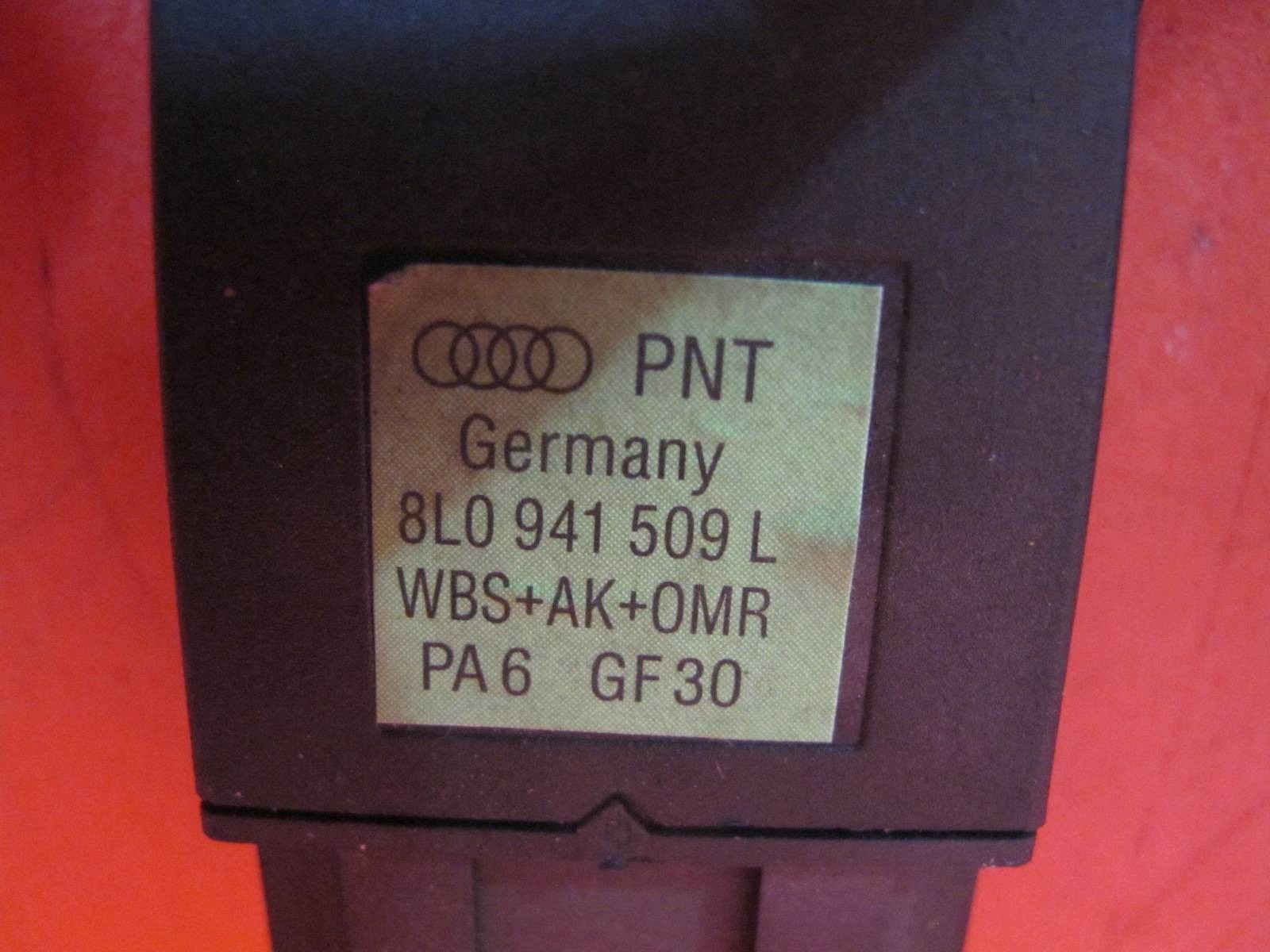 AUDI A3 8L LIFT 99- light switch of warning lights 8L0941509L