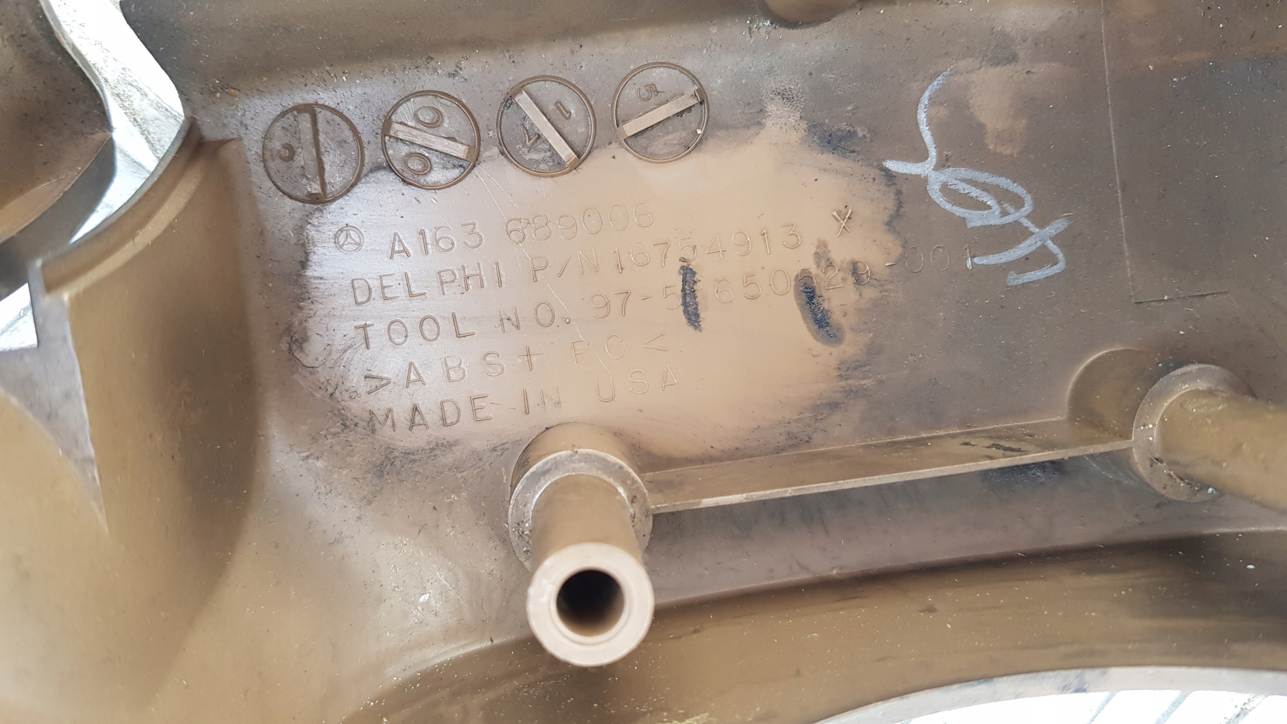 W163 ML kryt obal volantu pod volant a163689006