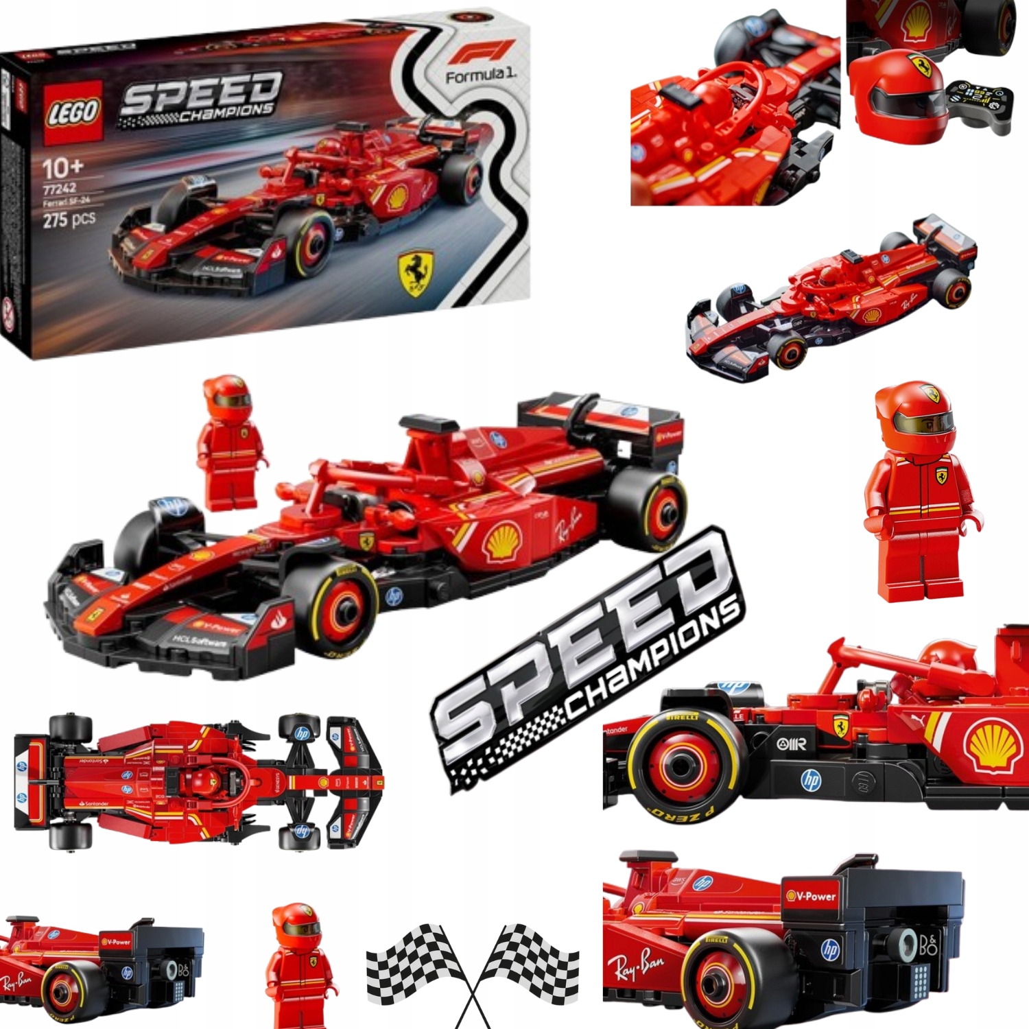 Lego Speed Champions 77242 F1 Ferrari Dla Dzieci Klocki