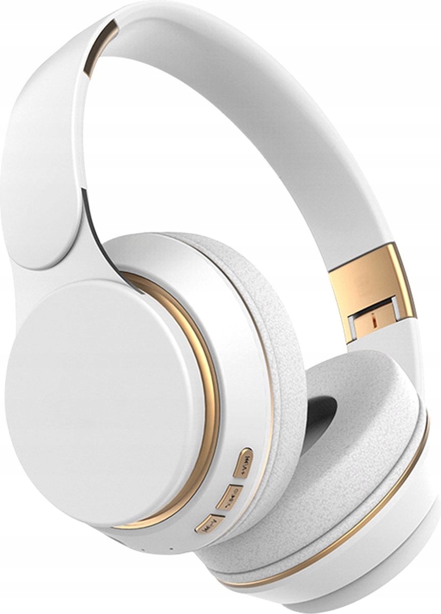 Bezprzewodowe Słuchawki nauszne Bluetooth V5.0 400 mAh białe