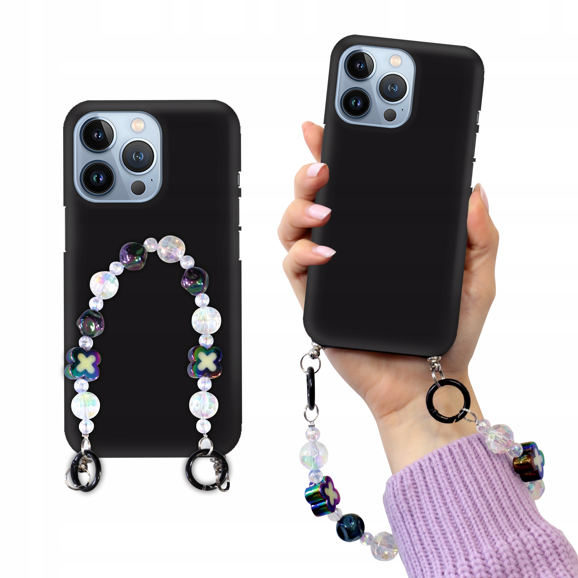 Matné Čierne Puzdro Pre Iphone 13 Pro Korale Holo