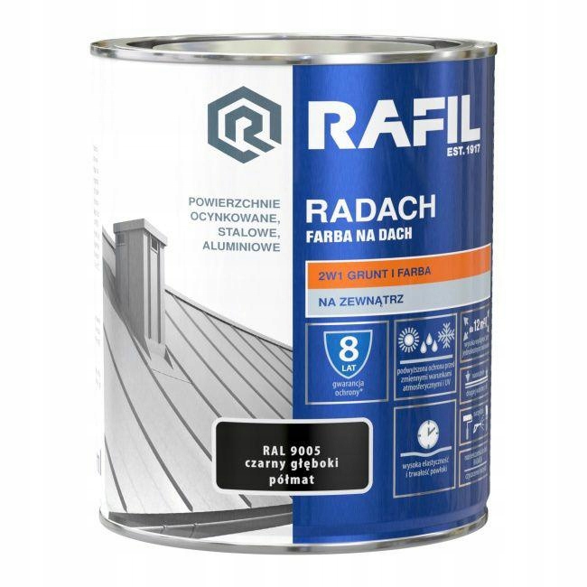 Radach czarny RAL9005 Półmat