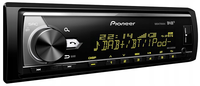 Bluetooth autorádio Dab+ Aux MP3 Usb VarioColor Pioneer MVH-X580DAB