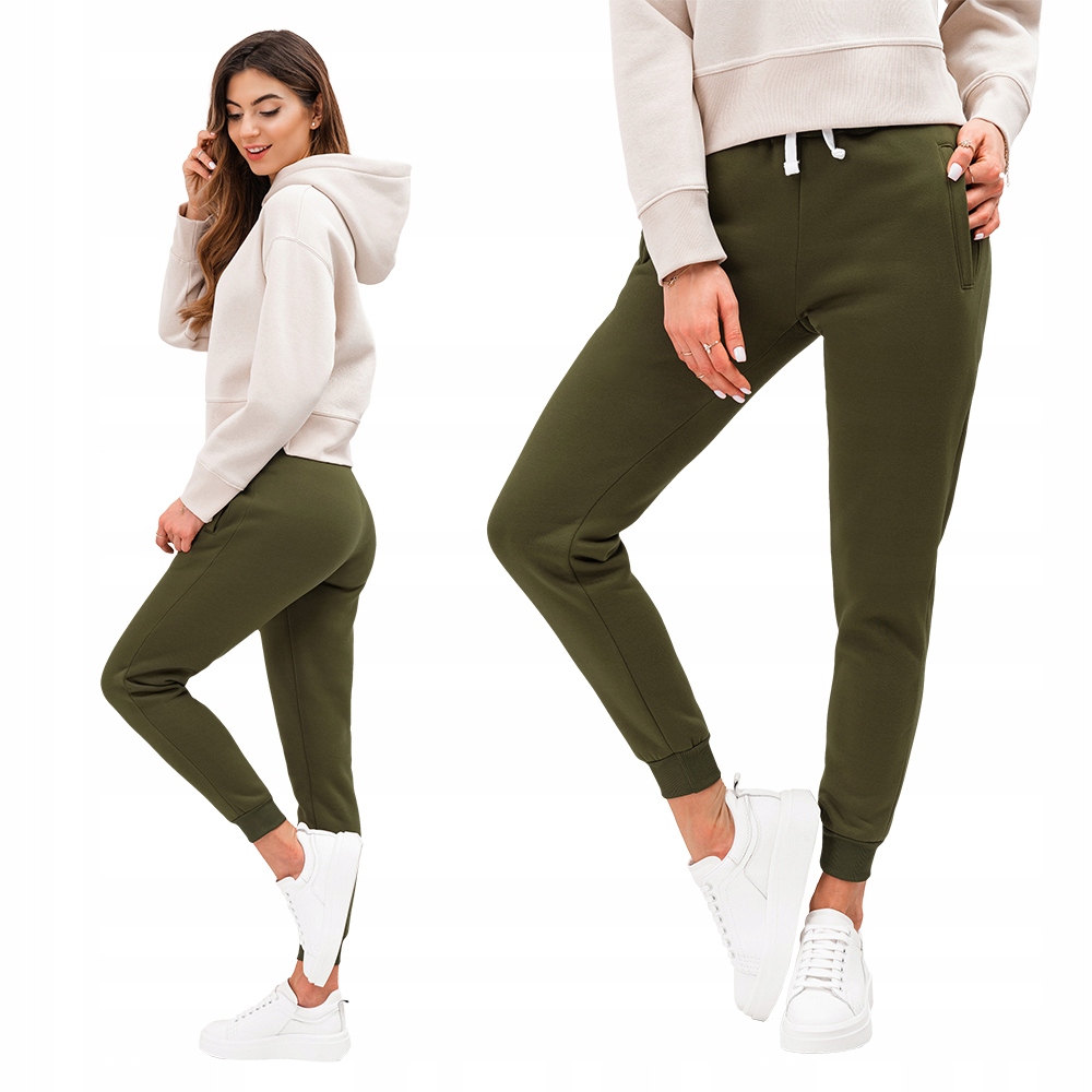 

Spodnie damskie dresy 070PLR oliwkowe XL