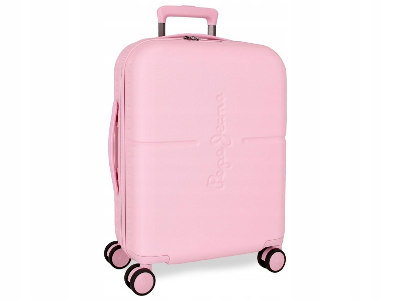 Pepe Jeans Highlight Light Pink, Abs Kufor podróżny, 55x40x20cm, 37L, 76891