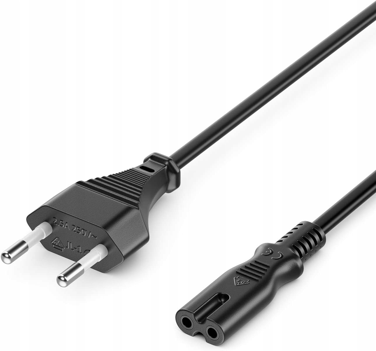 Kabel zasilający Euro CEE7/16 do Iec C7 LogiLink 3m do Agd czarny Vde 625W