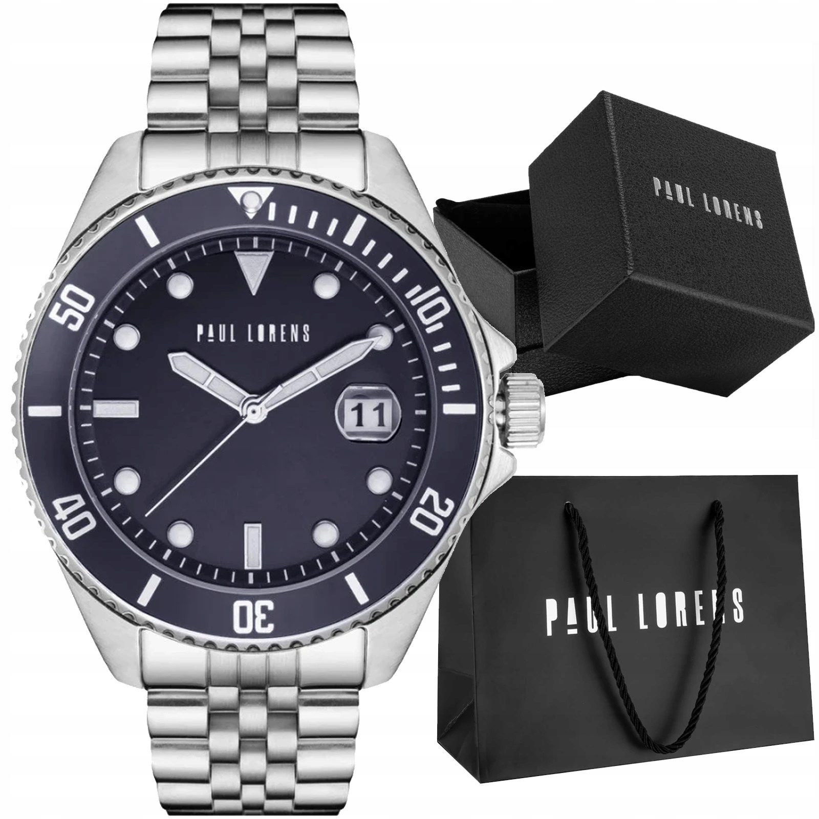 Pánské hodinky Paul Lorens 13030B-6C1 s datumovkou