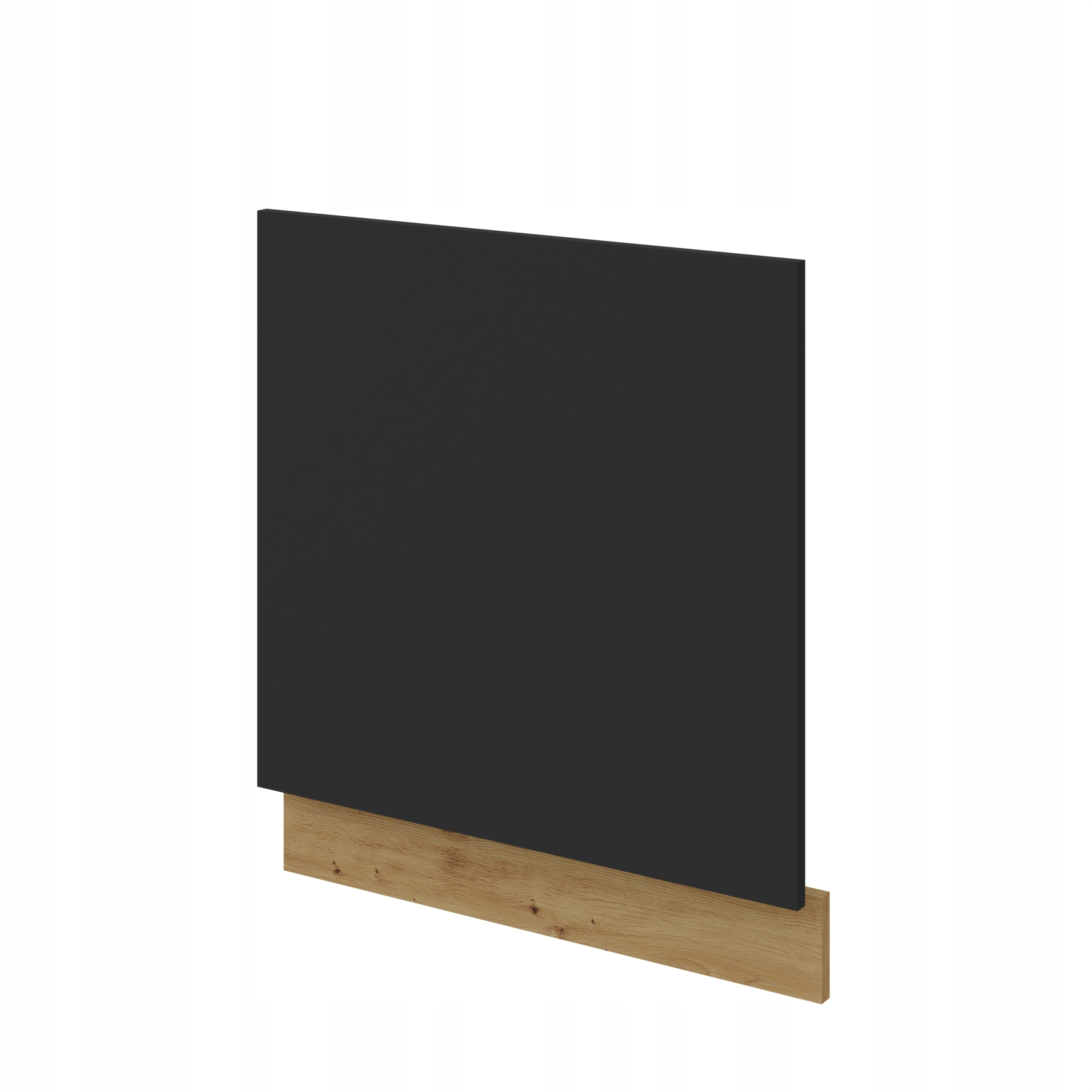 Panel, přední část do myčky nádobí 60 cm 570 x 596 Dub Artisan Černý matný antifinger