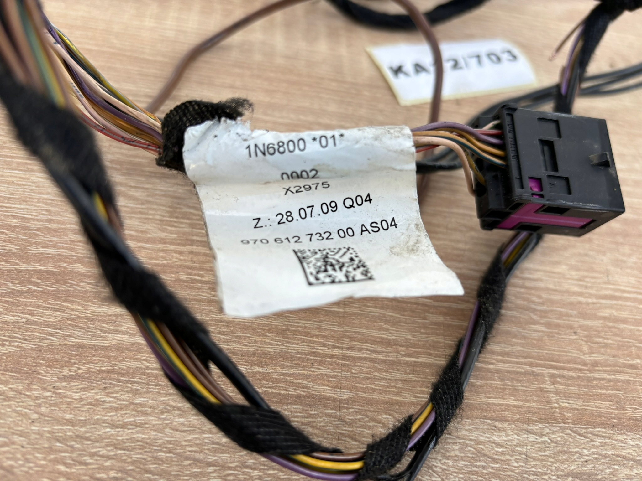 PORSCHE PANAMERA 970 bundle wiring bonnet rear part 97061273200 KA12/703