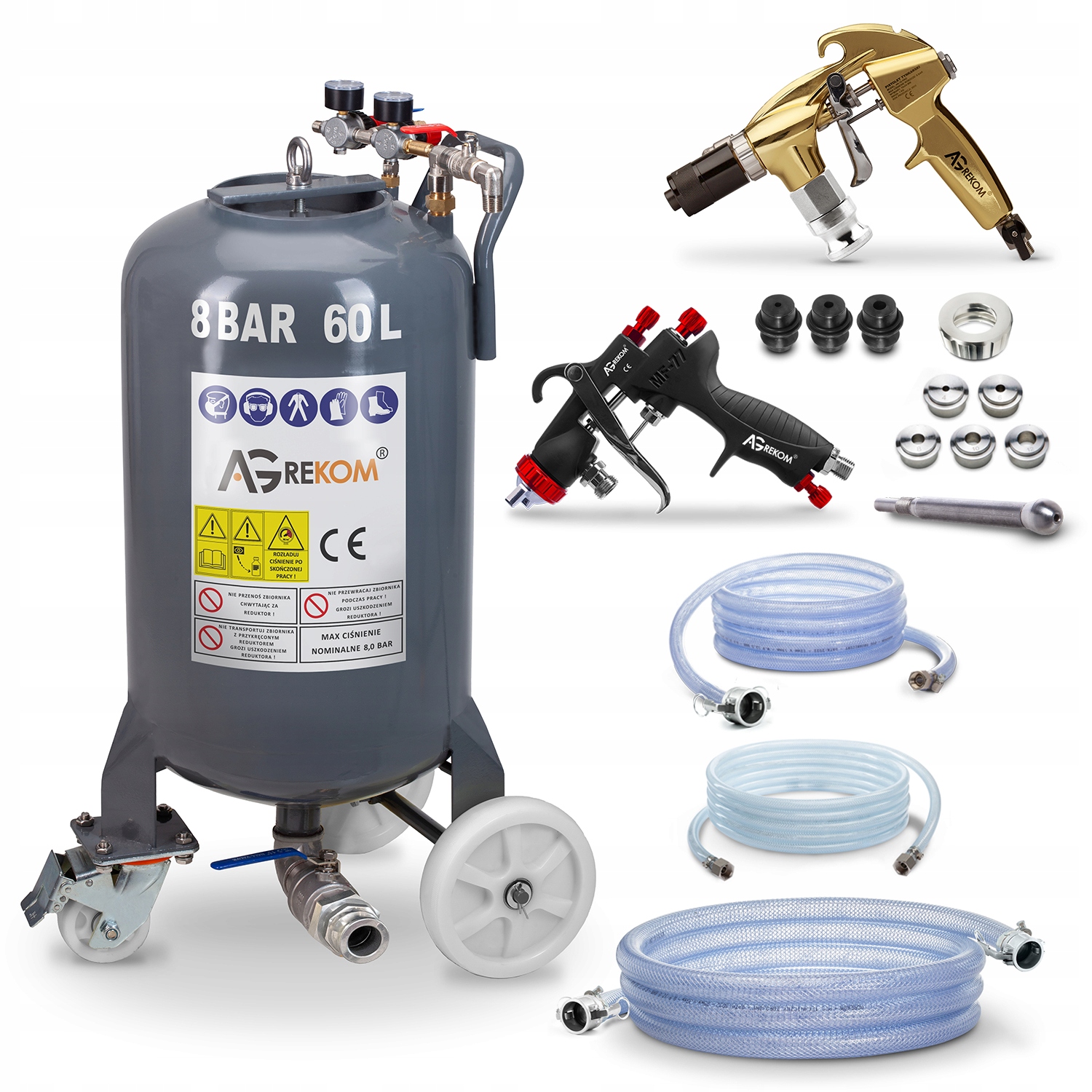 AGREGAT Z KOMPRESOREM DO MALOWANIA TYNKOWANIA OPRYSKÓW kompresor olejowy Moc (kW) 3 kW