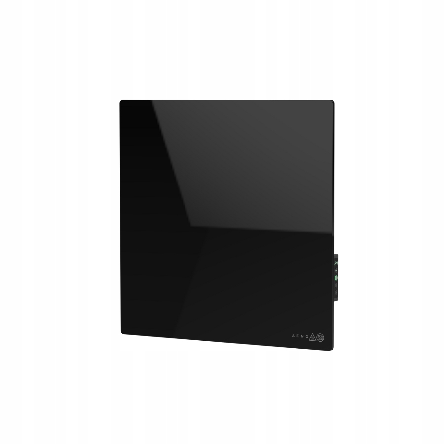 AENO GH12S Grzejnik ścienny szklany Smart 500W app+panel LED czarny EU — 5