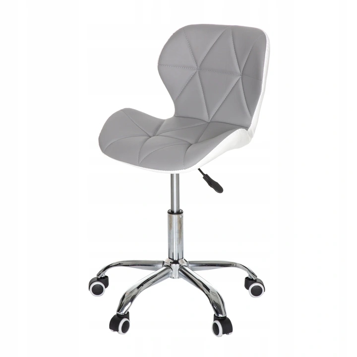 KRZESŁO OBROTOWE MŁODZIEŻOWE SZARO-BIAŁE
