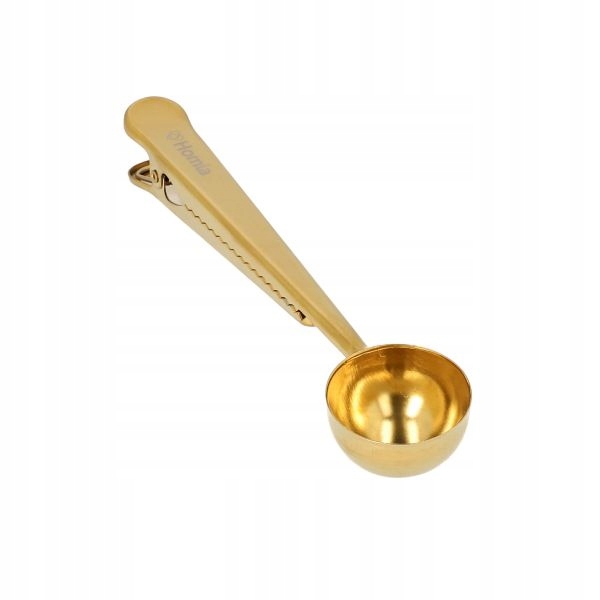 

Miarka do kawy z klipsem złota Homla złote sztućce