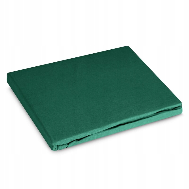 Prostěradlo s gumičkou 220x200 Basic lahvově zelená barva na matrace 30 cm