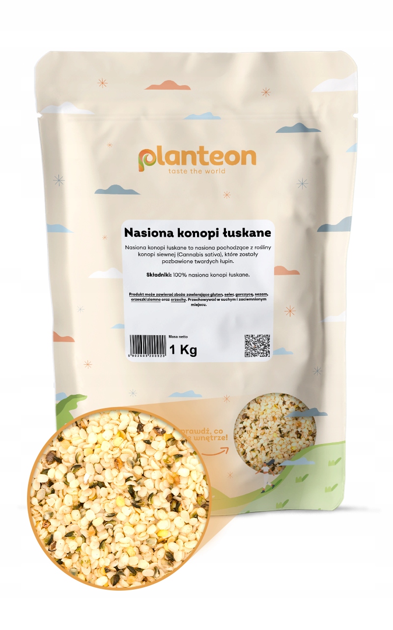 Konopná semínka loupaná 1 kg