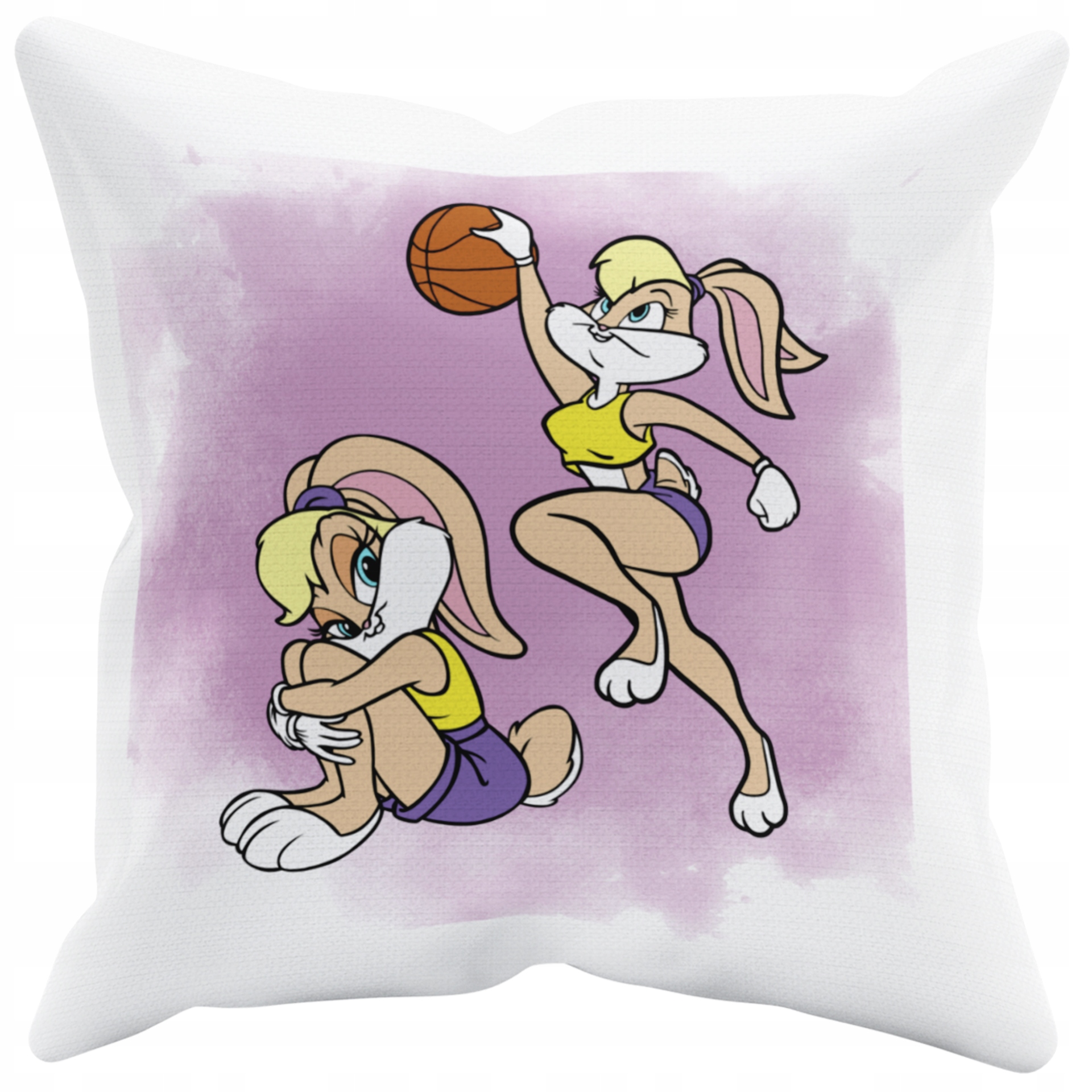 POSZEWKA NA PODUSZKĘ JAŚKA DO PRZEDSZKOLA BUGS I LOLA + IMIĘ GRATIS Kolor dominujący biel