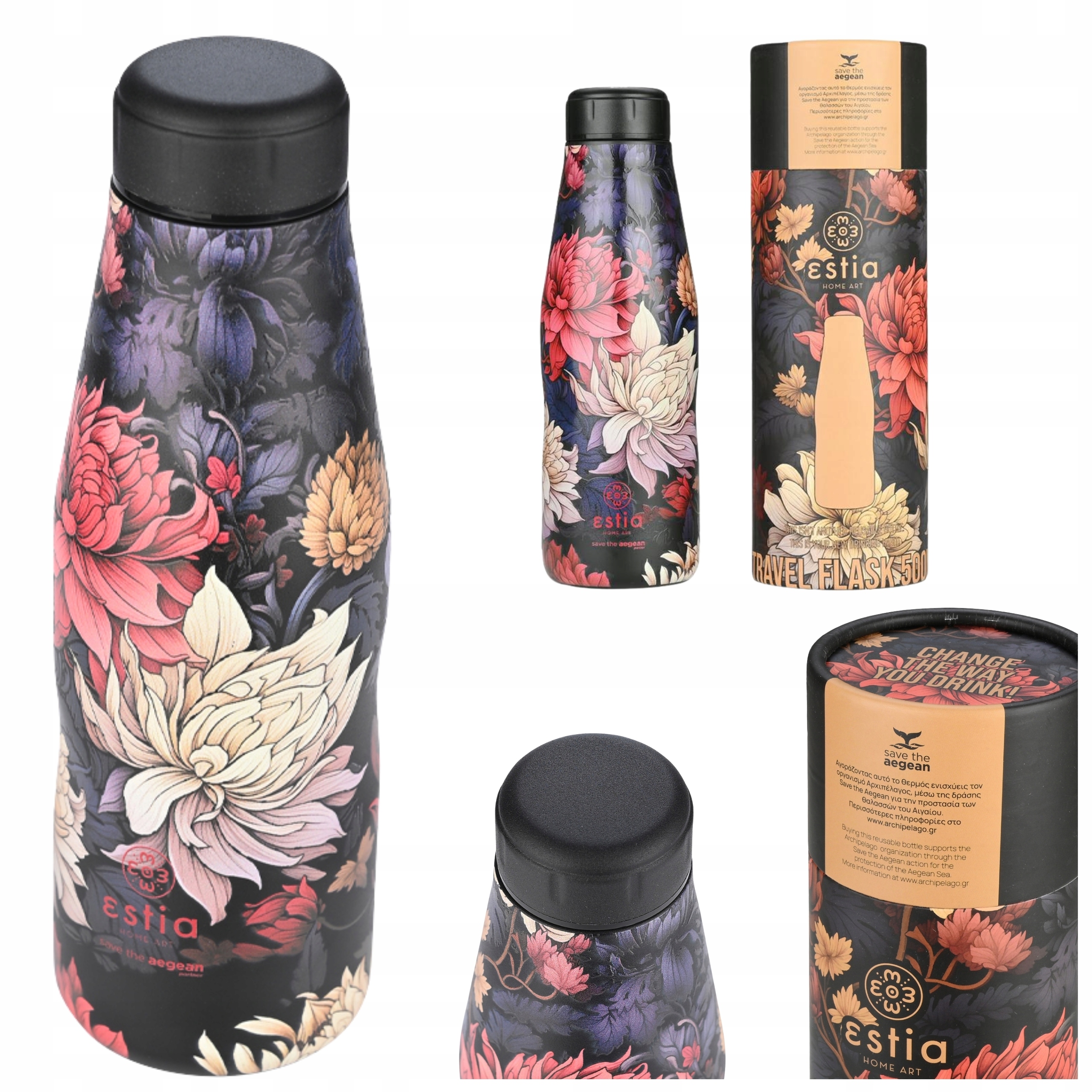 Butelka termiczna szczelny termos kubek na kawę herbatę 500 ml 12/24h