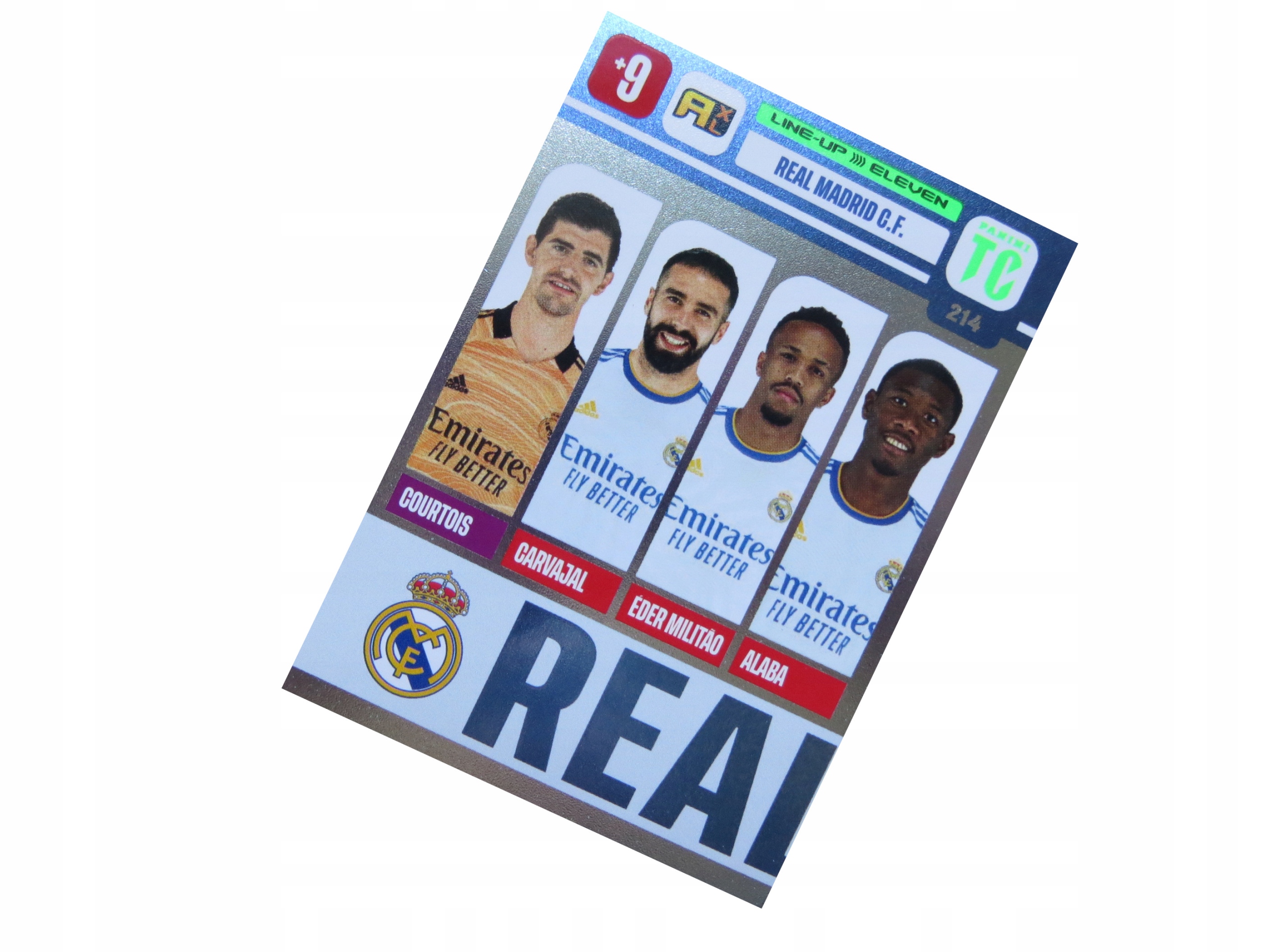 Panini Top Class 2022 Line-up Eleven Real Madrid 214 Courtois Alaba Militao