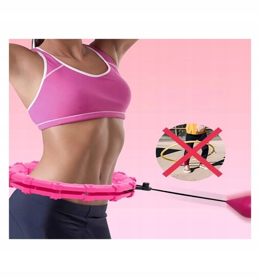 HULA HOP ODCHUDZAJĄCE Z OBCIĄŻENIEM- DUŻY OBWÓD Średnica 50 cm