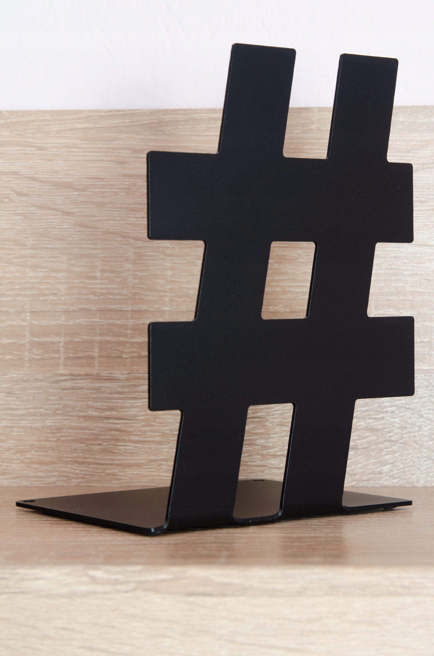 Podpórka do książek HASH / KRATKA Kolor czarny