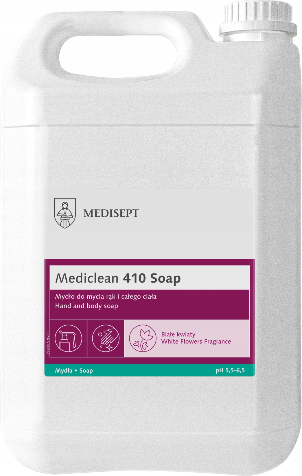 Mydło w Płynie Glicerynowe do Rąk Medisept Mediclean 410 Soap 5 l