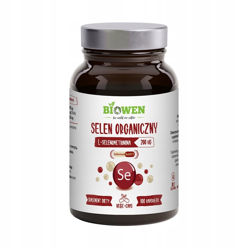 Selen organiczny Biowen 100 kapsułek l-selenometionina vege