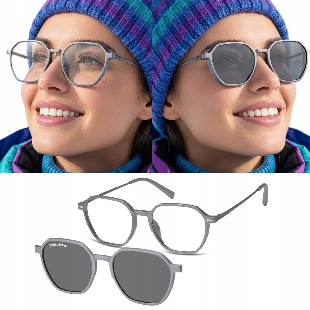 Okulary Oprawki Zerówki Nakładki Przeciwsłoneczne UV400 49-17-142