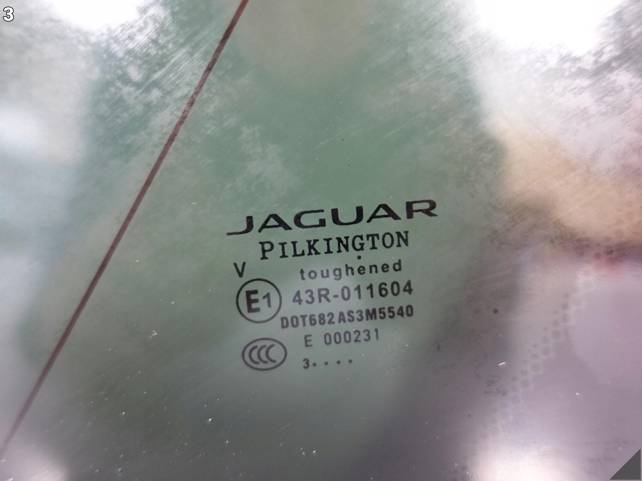 JAGUAR F-PACE X761 16- window bodywork PRZYCIEMNIONA right rear part CHROM
