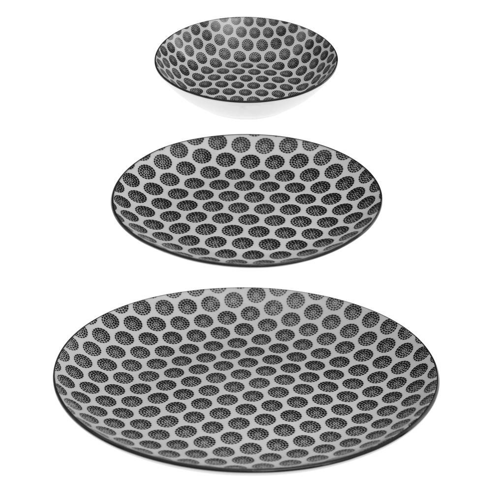 Obedová Služba pre 6 osôb Bohemia z porcelánu s bodkami