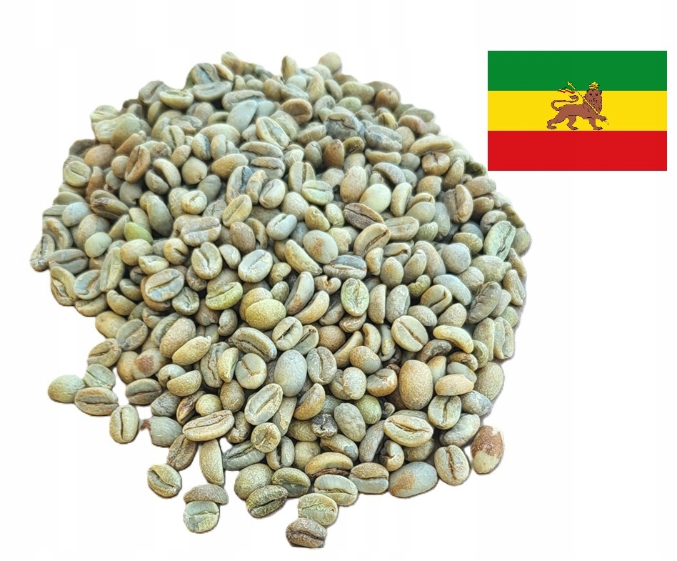 Levně Káva Zelená nepražená Etiopie 1 kg Velké Balení