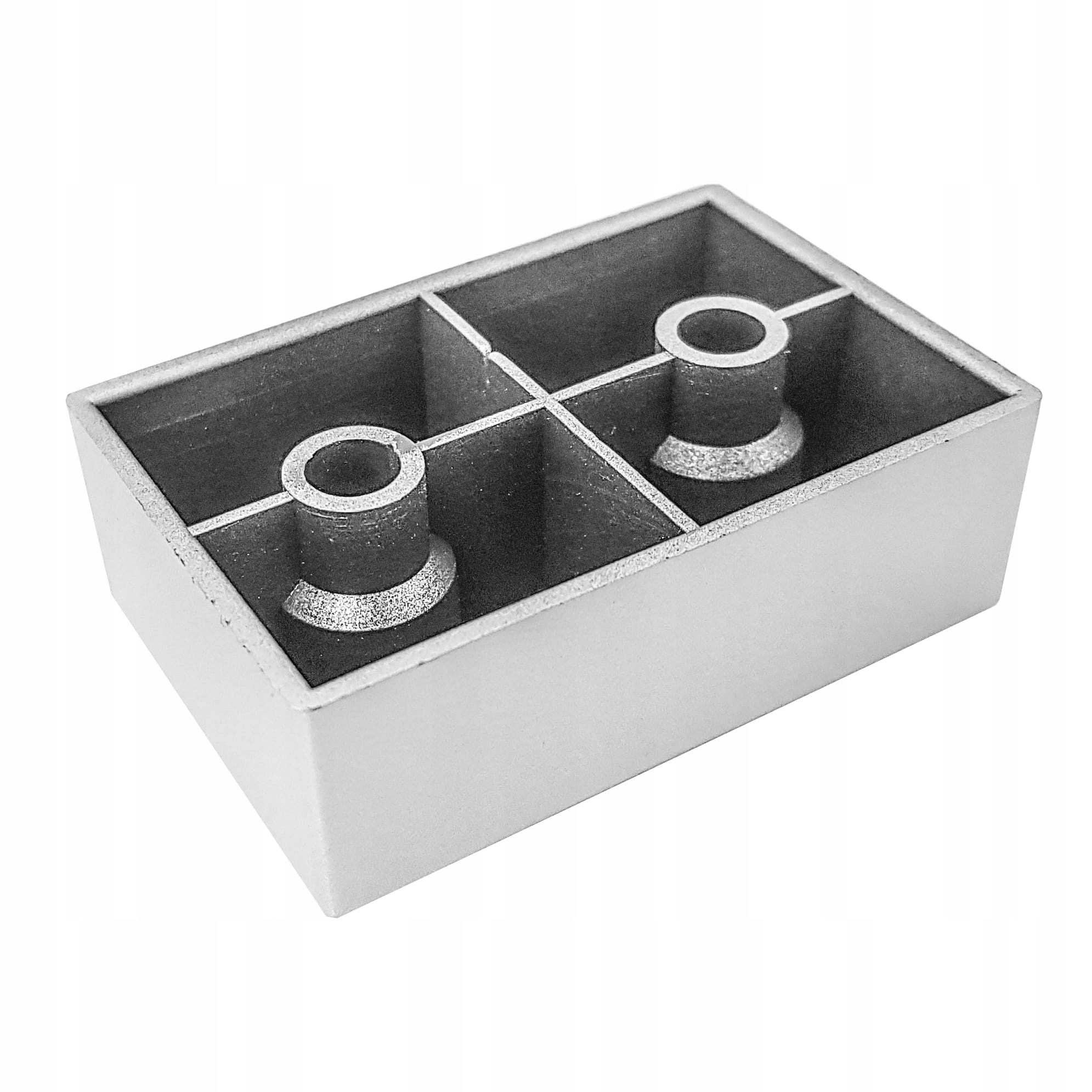 

Noga nóżka stopka meblowa H 2cm aluminium 60 x 40
