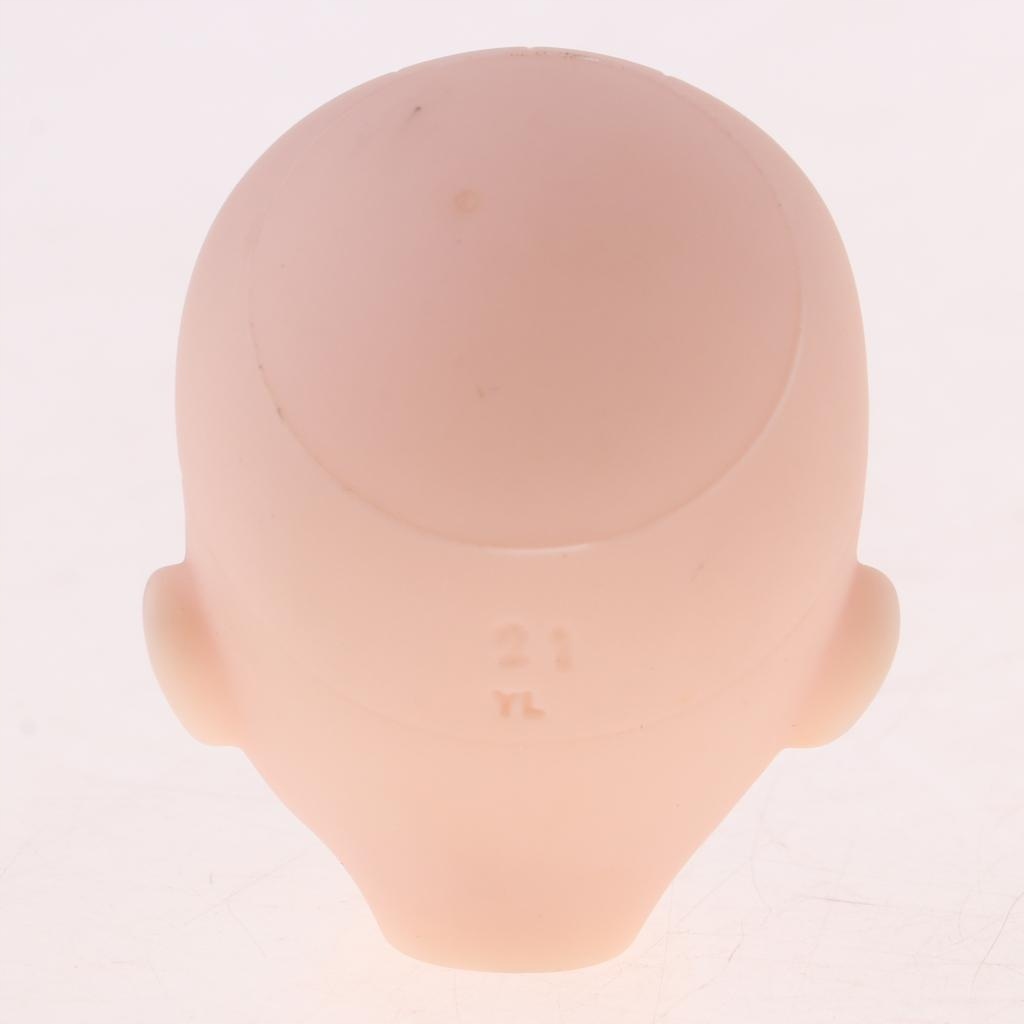 Prettyia Girl Doll Bez makijażu Części głowy bez oczu dla