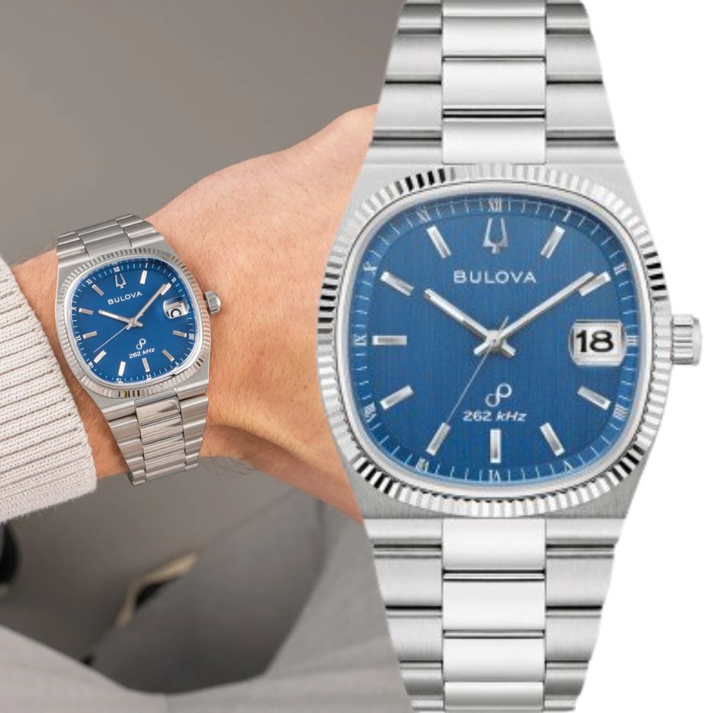 Originální Pánské Hodinky Bulova 96B440 Seville Stříbrné Na Náramku