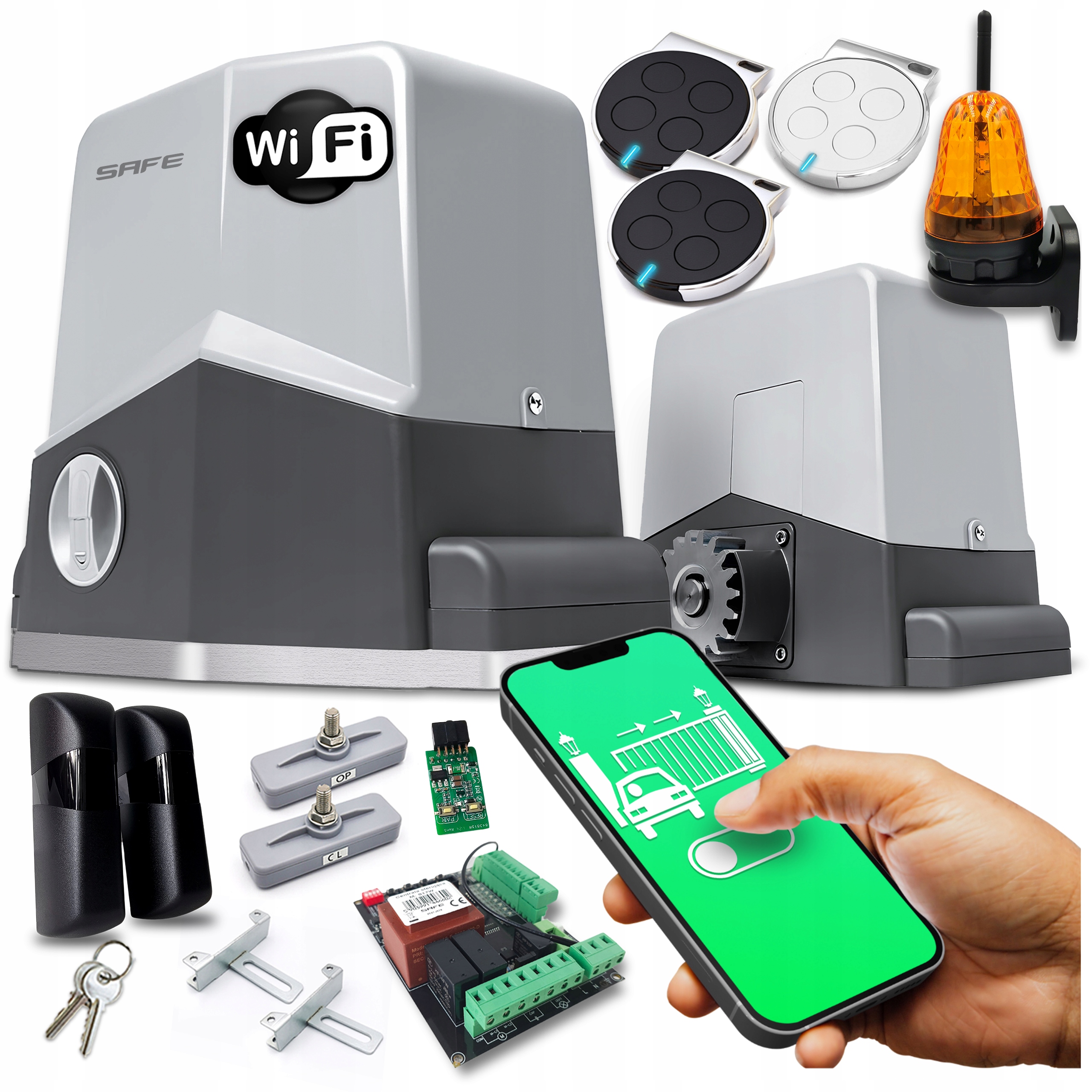 Sada Pohonov Pre Posuvnú Bránu lampa pohon diaľkové ovládače 600 kg Wifi automat