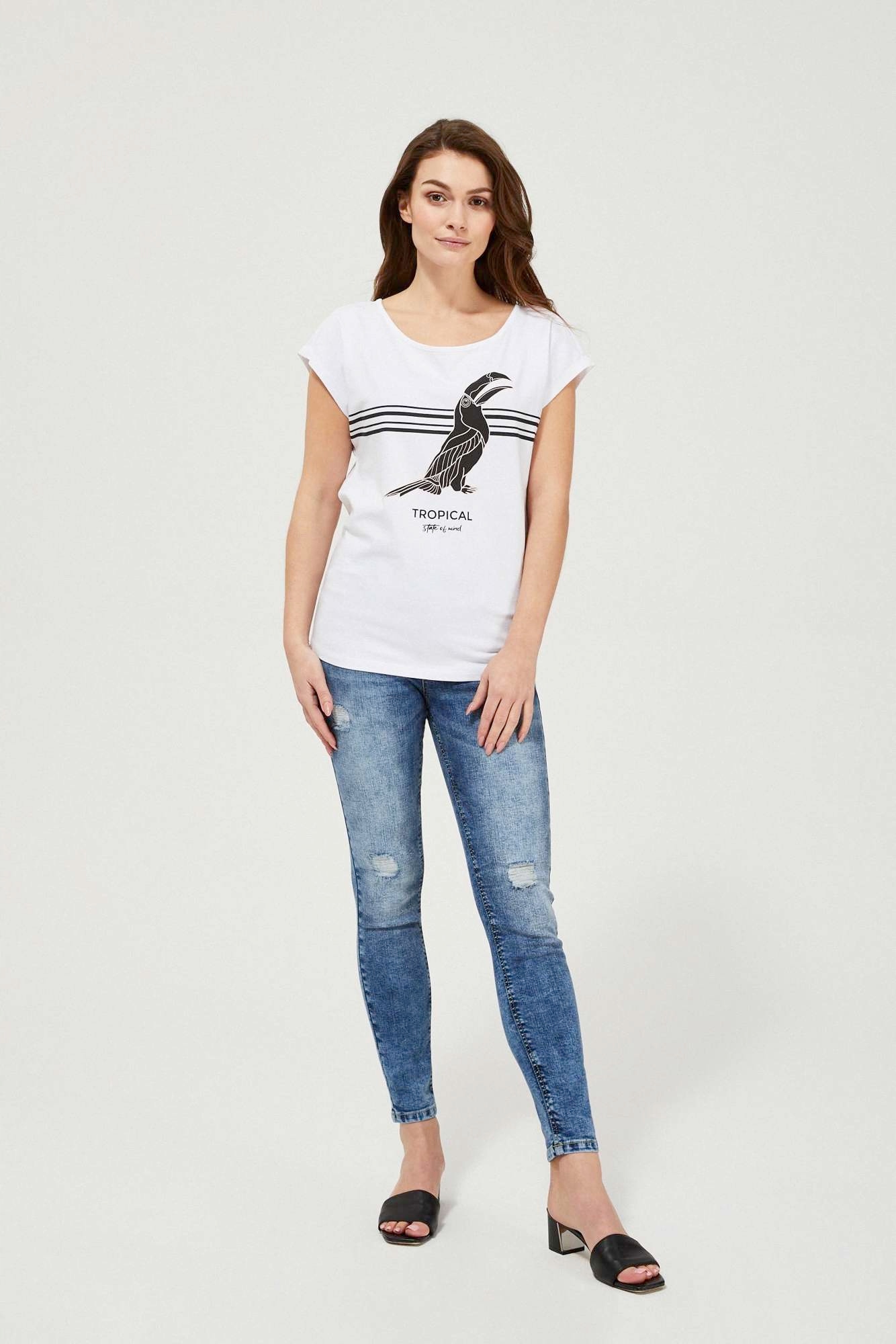 

Moodo Jeansy z przetarciami L-JE-3422 Blue; Xs