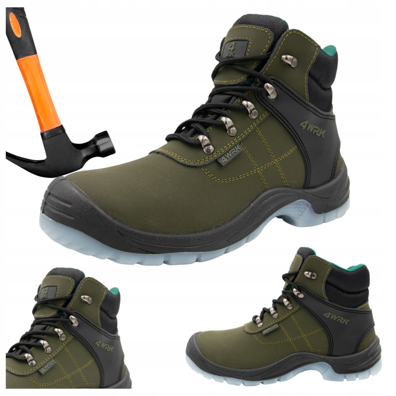Buty męskie trzewiki robocze Wodoodporne z Noskiem Bhp Antyprzebiciowe 43