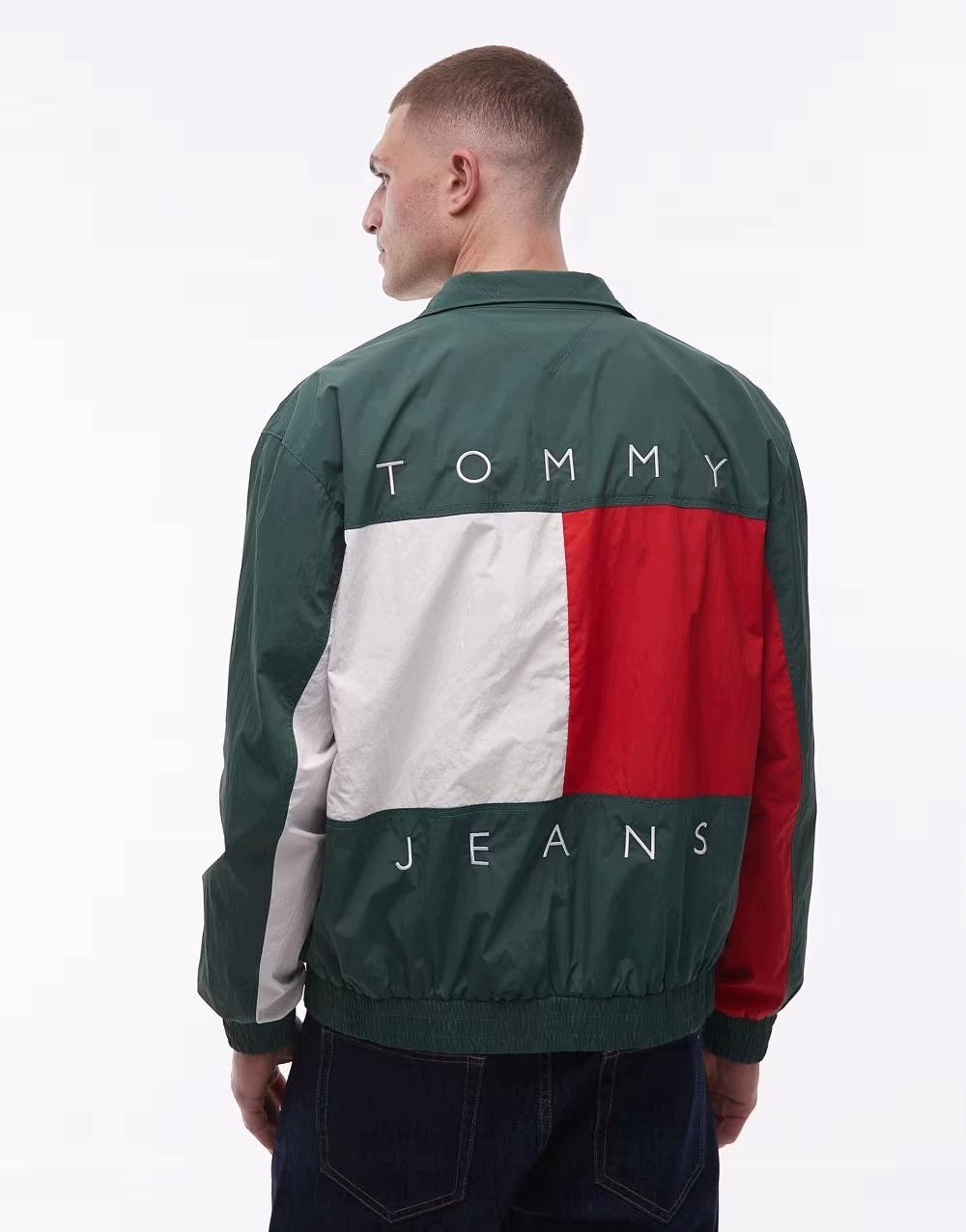 Tommy Jeans zelená bunda Wiatrówka se zipem a logem B23 M