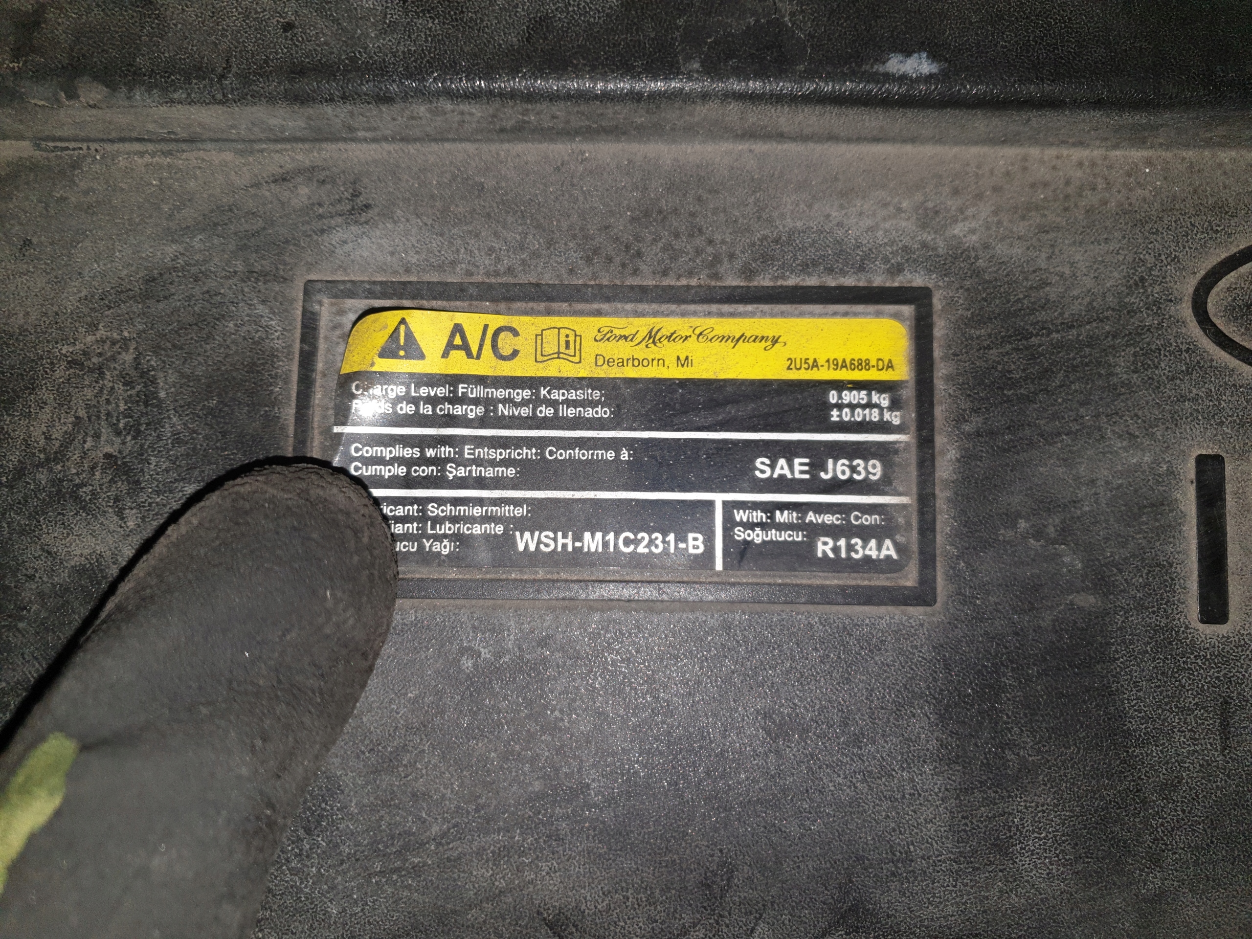 LUFTANSAUGKANAL FORD CONNECT 2U5A-19A688-DA